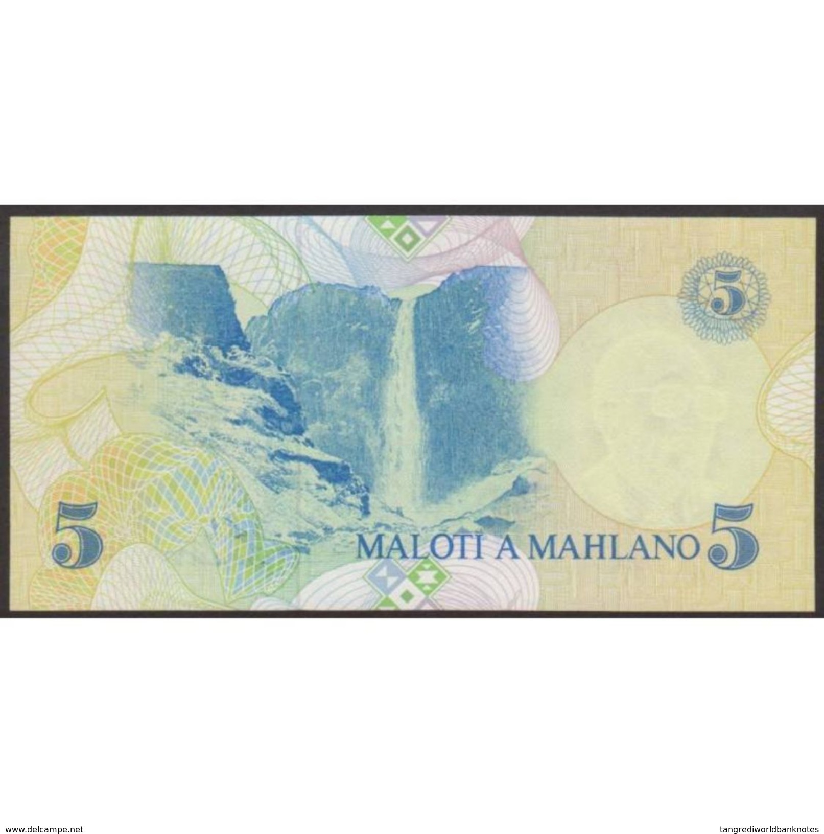 TWN - LESOTHO 10a - 5 Maloti 1989 Prefix E UNC - Lesoto