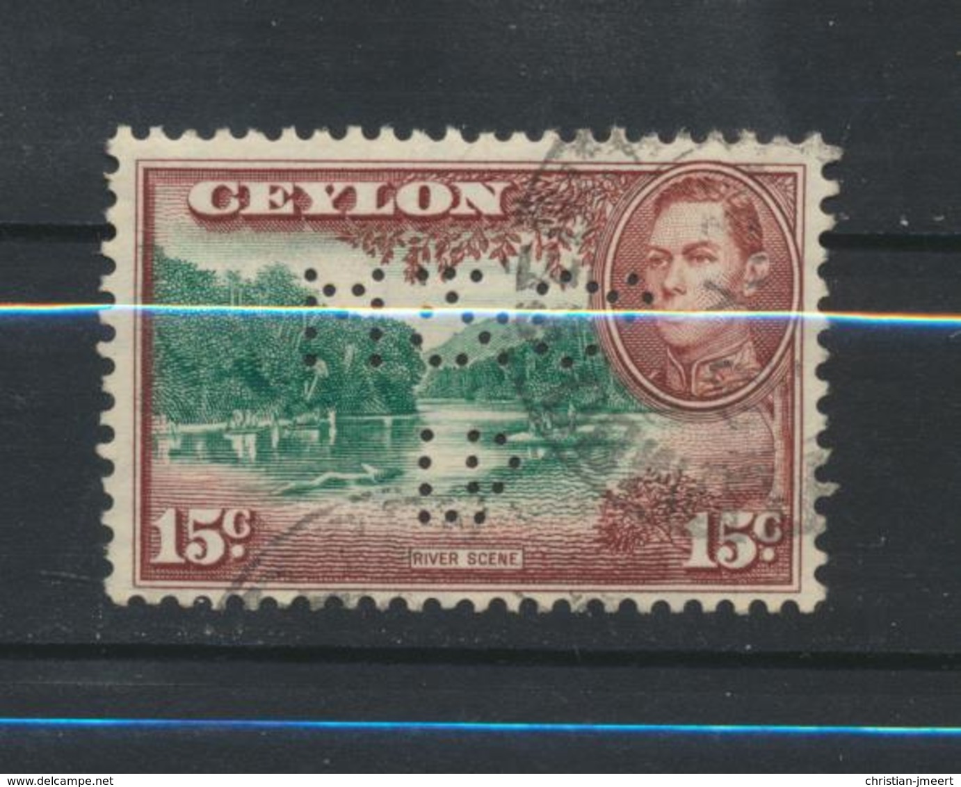 Ceylan - Ceylon  Perfin - Perforé - Ceylan (...-1947)