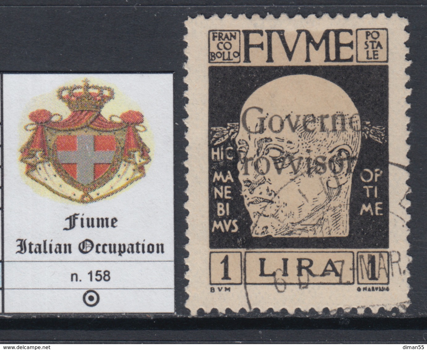 ITALIA - FIUME N.158  Used   - Cv 225 Euro - EXPERT. - GEPRÜFT DIENA - Fiume