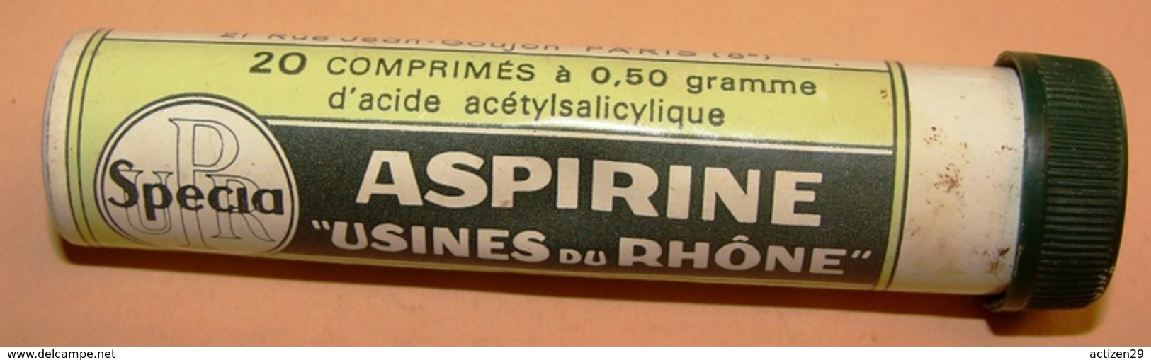 Tube Aspirine Specia Usines Du Rhone - Boîtes