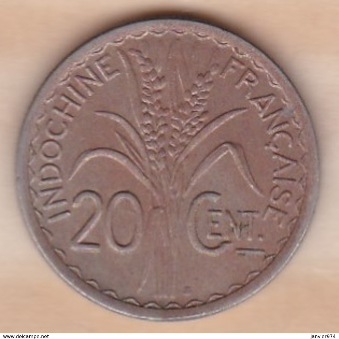 Indochine Française. 20 Cent 1941 S San Francisco Non Magnétique - Frans-Indochina