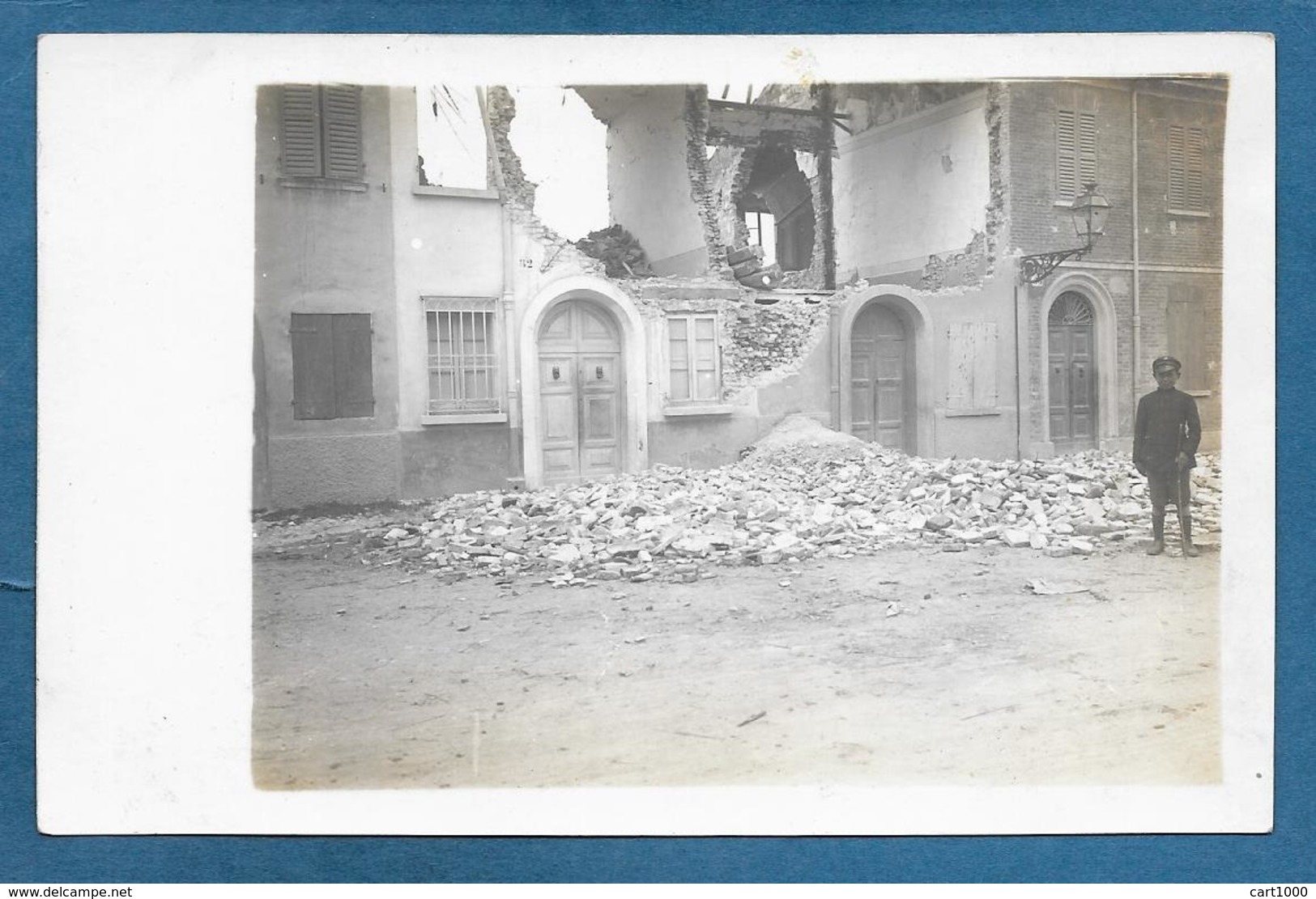 FOTO CARTOLINA TERREMOTO DI RIMINI? 1916? NON VG. - Rimini