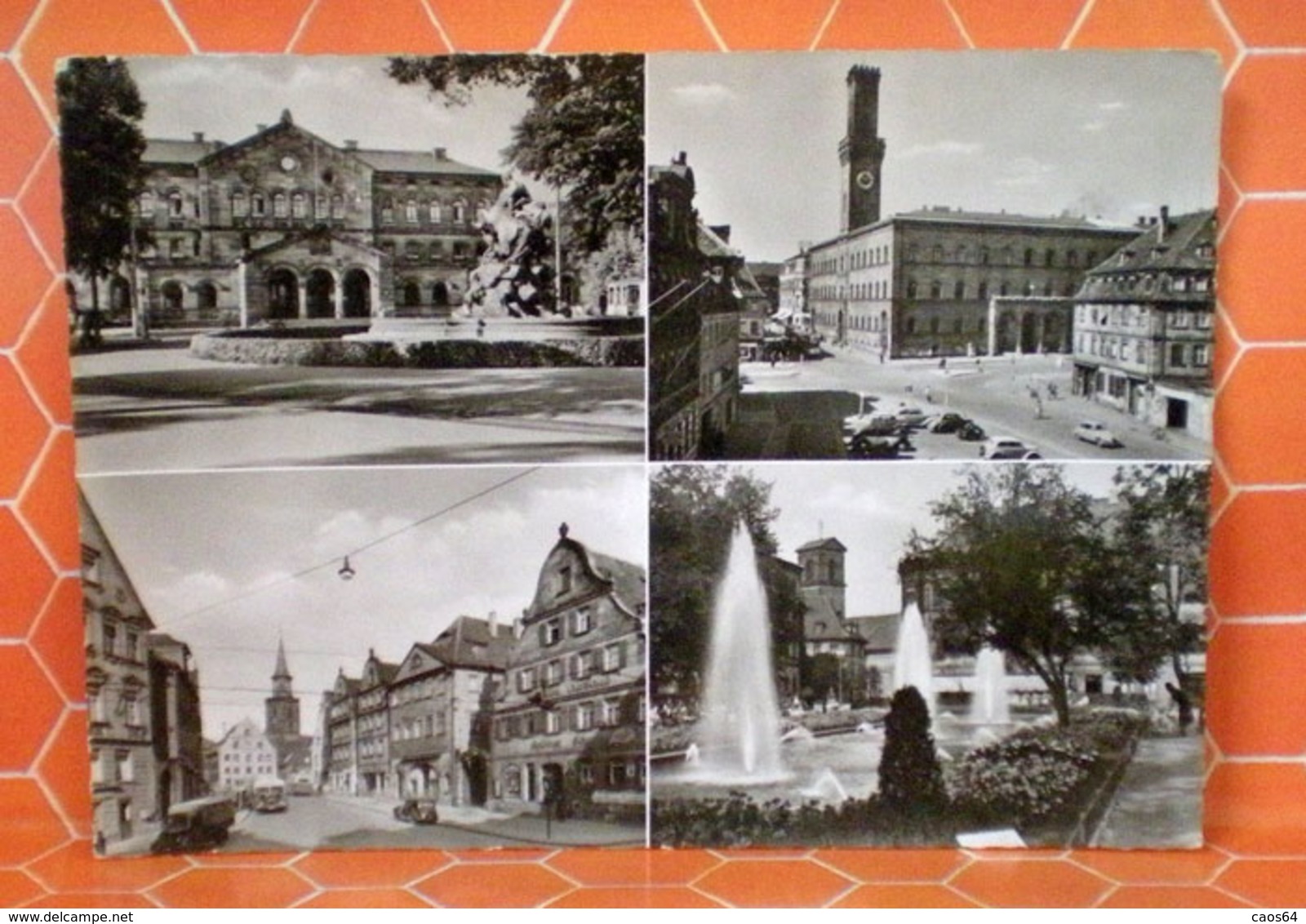 Furth Bay Rathaus  Germania Cartolina 1956 - Furth