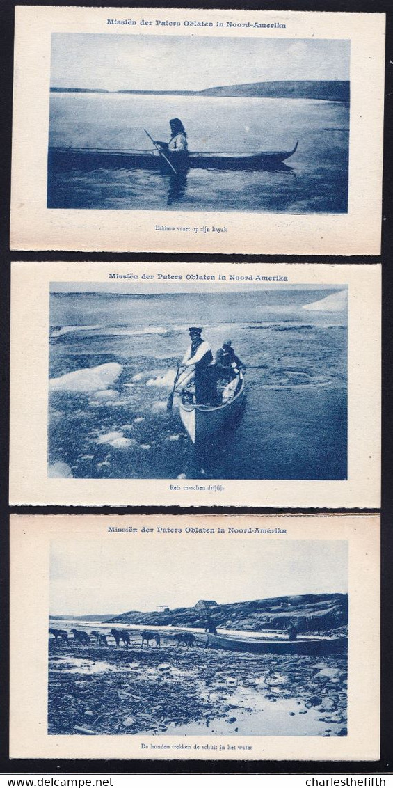 AROUND 1910 - 9 X VINTAGE OLD CARD NEWFOUNDLAND & LABRADOR - INUIT SLEIGH - ESKIMO - ALASKA - SIBERIA - Autres & Non Classés