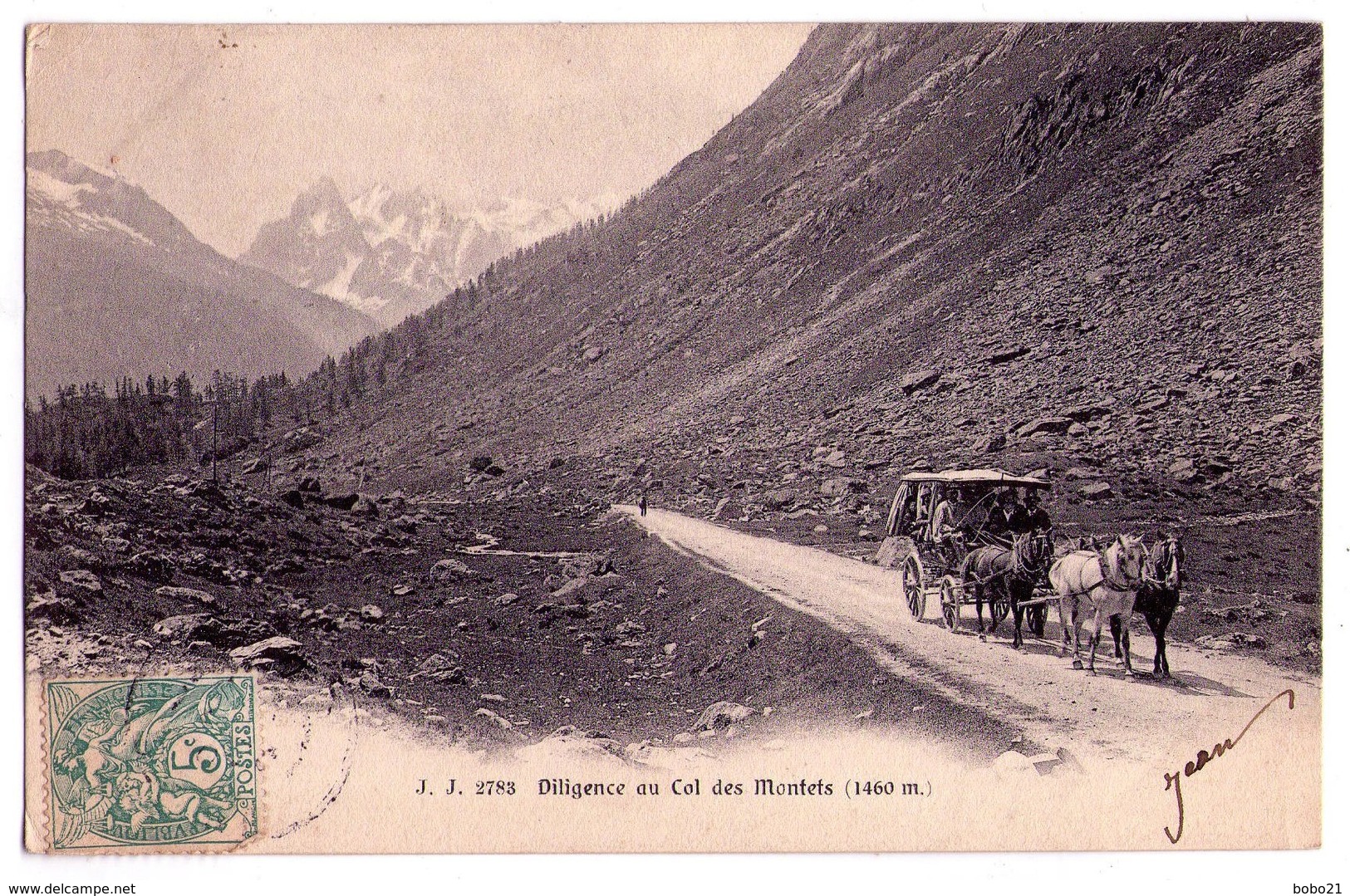 3436 - Haute-Savoie - Diligence Au Col Des Montets ( 1460 M ) -J.J. N°2783 - - Autres & Non Classés