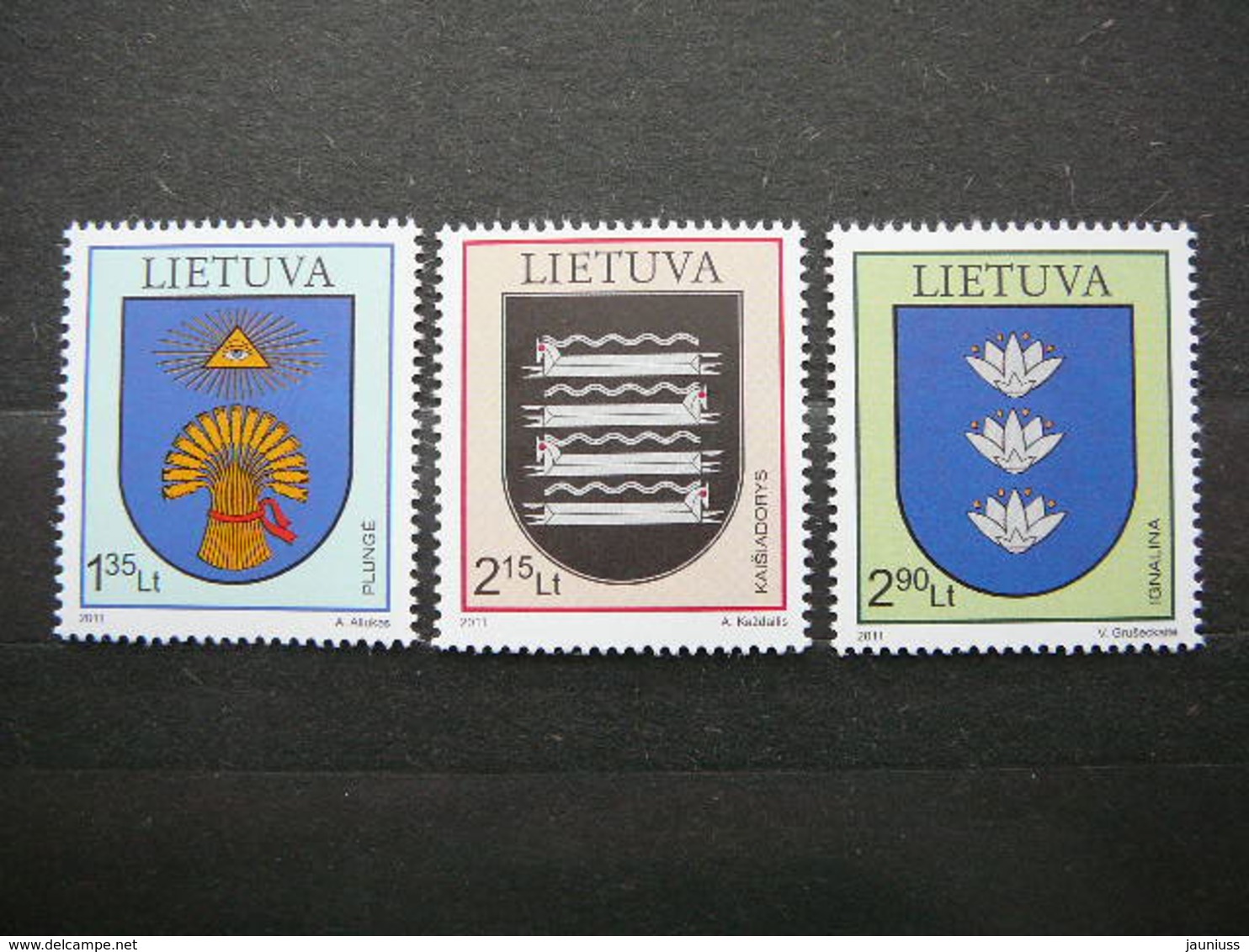 Coats Of Arms # Lietuva Litauen Lituanie Litouwen Lithuania # 2011 MNH #Mi. 1074/6 - Lituanie