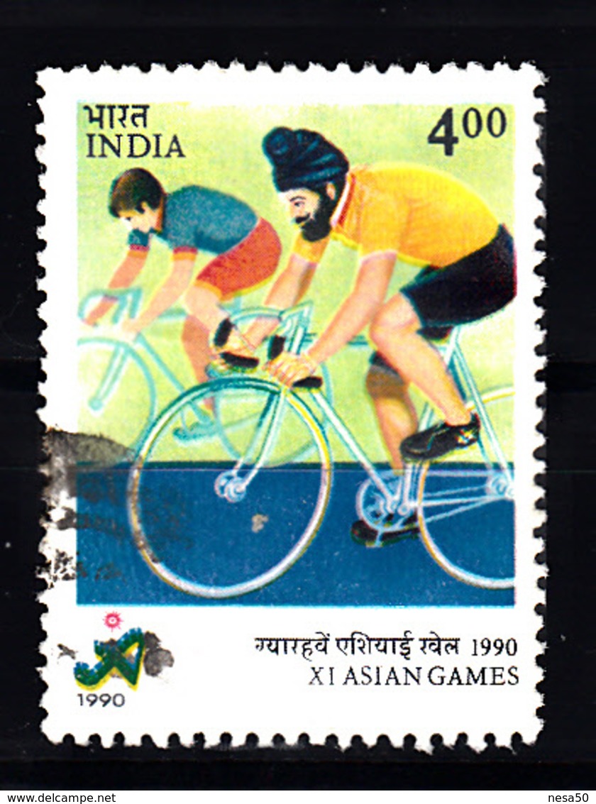 India 1990 Mi Nr 1268, Fiets, Bike - Gebruikt