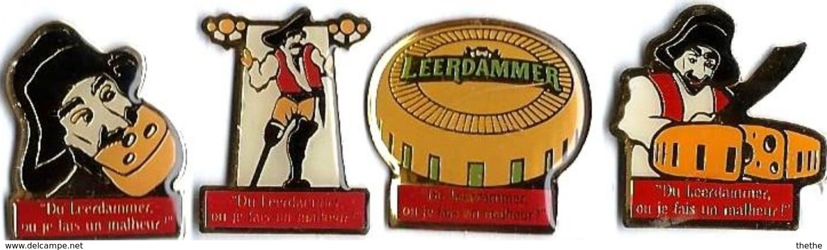 LEERDAMMER - Les 4 Pin's - (fromage) - Lots