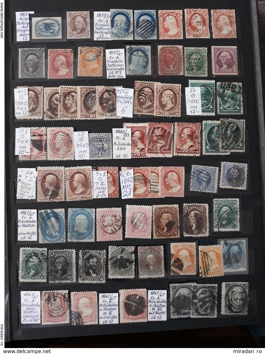 US USA AMERICA LOT 32 ALBUM PG RARE STAMPS 1851 - 1937 - Ungebraucht