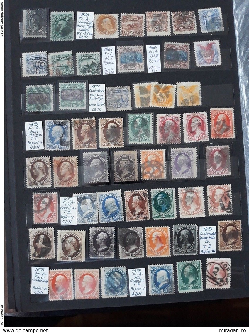 US USA AMERICA LOT 32 ALBUM PG RARE STAMPS 1851 - 1937 - Unused Stamps