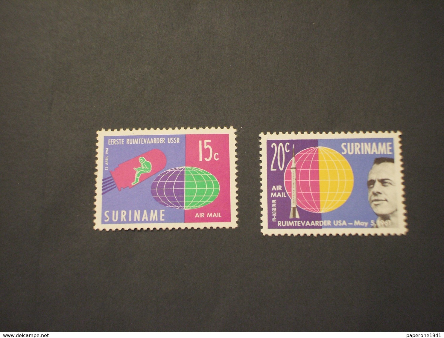 SURINAME - P.A. 1964 COSMONAUTICA   2 VALORI  - NUOVI(++) - Suriname