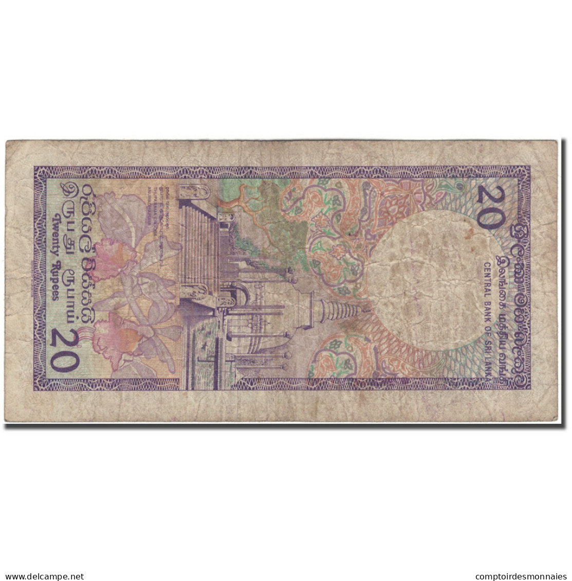 Billet, Sri Lanka, 20 Rupees, 1990-04-05, KM:97c, B+ - Sri Lanka