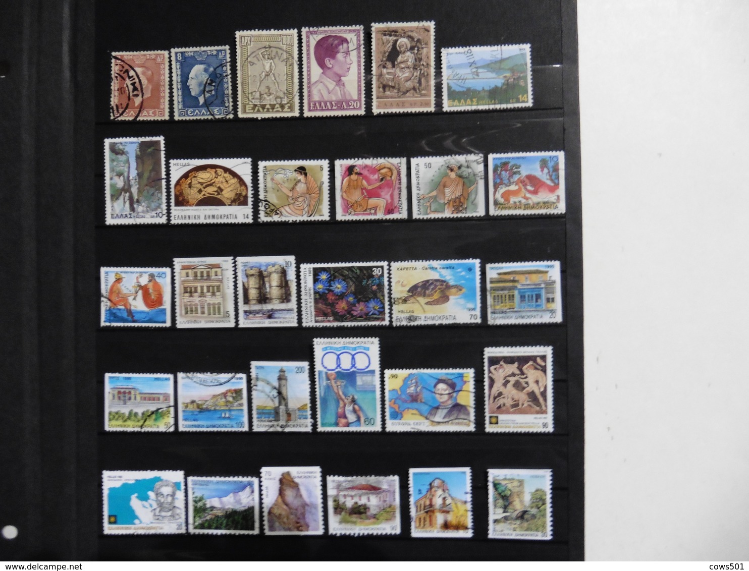 Grèce : 30 Timbres Oblitérés - Collections