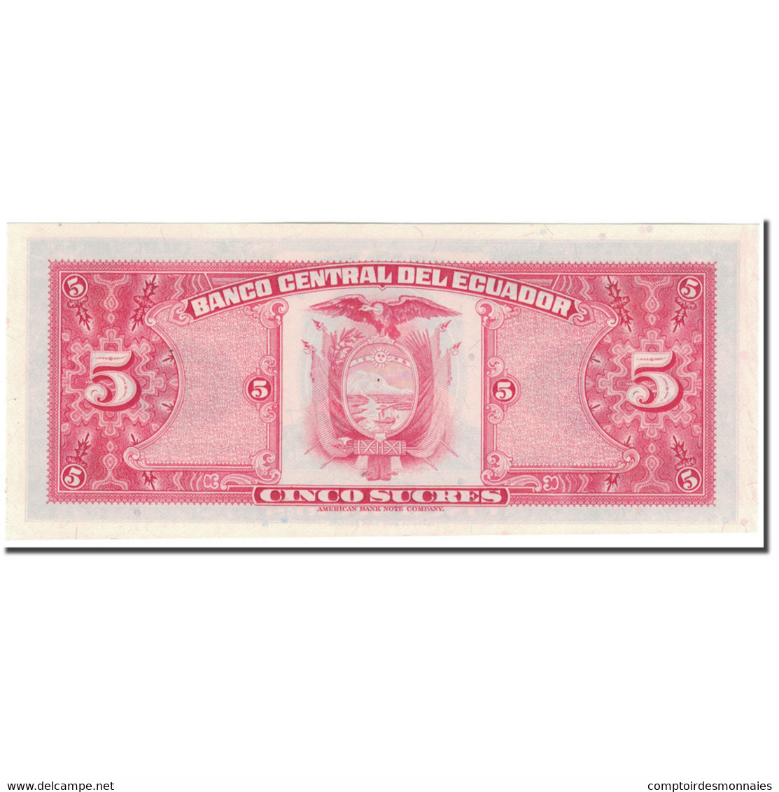 Billet, Équateur, 5 Sucres, 1983-04-20, KM:108b, NEUF - Ecuador