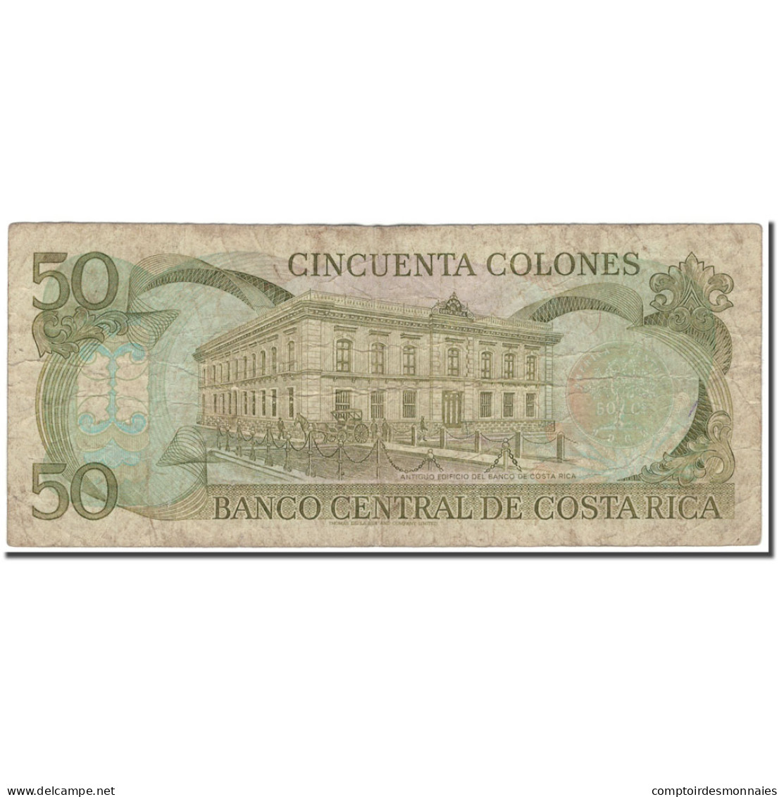 Billet, Costa Rica, 50 Colones, 1993-07-07, KM:257a, B - Costa Rica