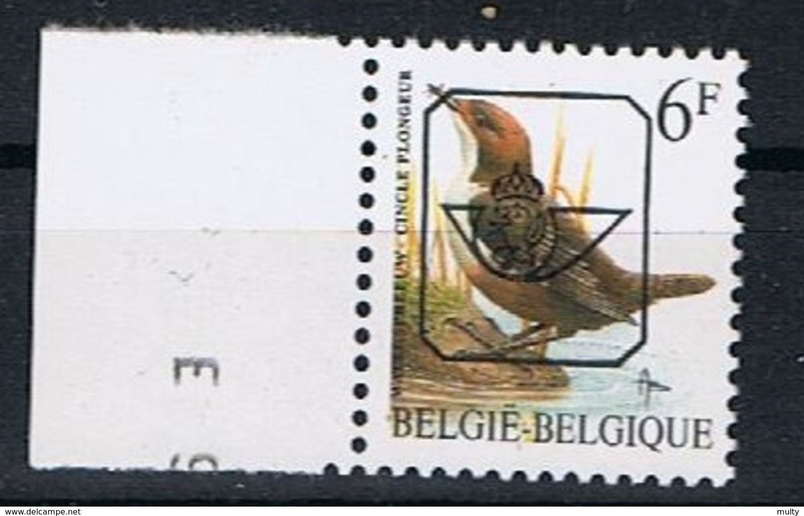 Belgie OCB 829 (**) - Typografisch 1986-96 (Vogels)