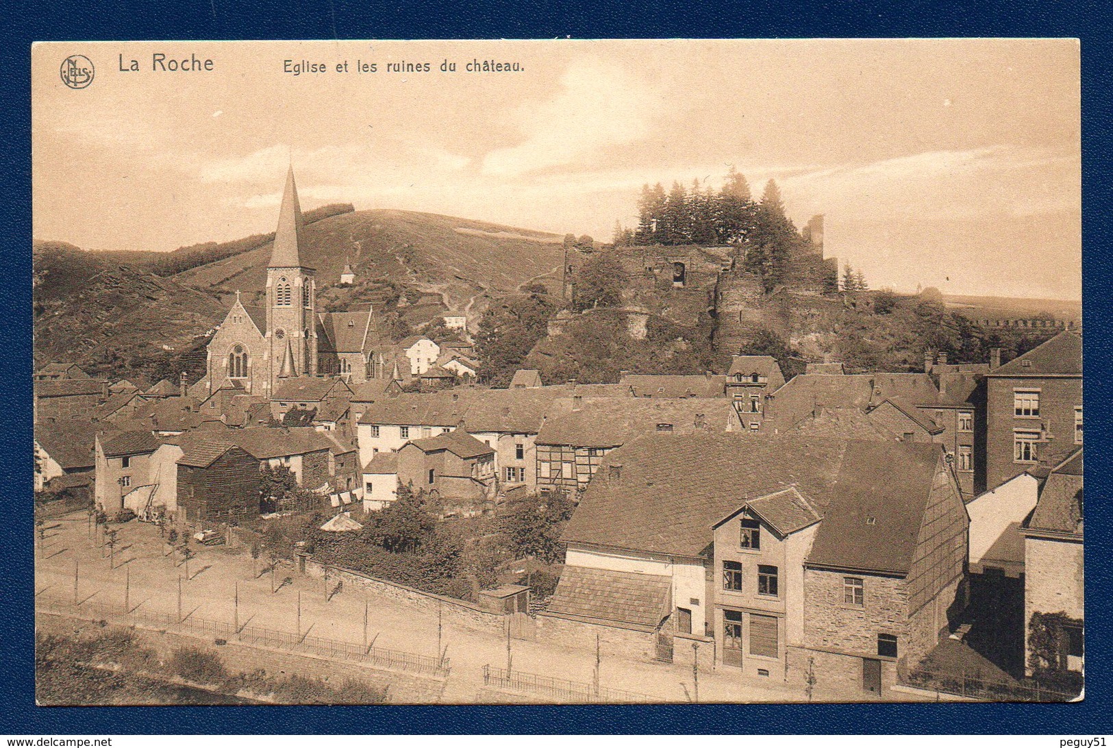 La Roche. Eglise Saint-Nicolas Et Ruines Du Château - La-Roche-en-Ardenne