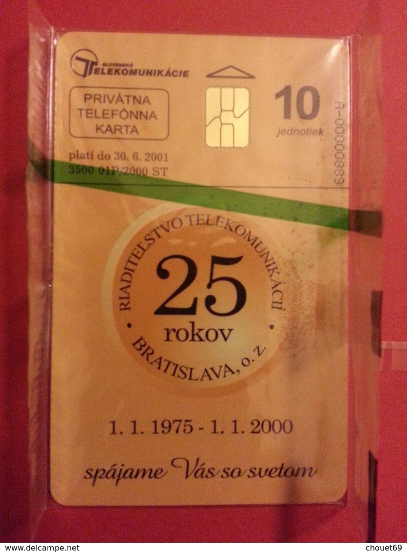 SLOVAQUIE Privatna Riaditel 'stvo 25 Rokov Bratislava Tirage 2000 ? MINT Nsb NEUVE (FA0718) - Slovacchia