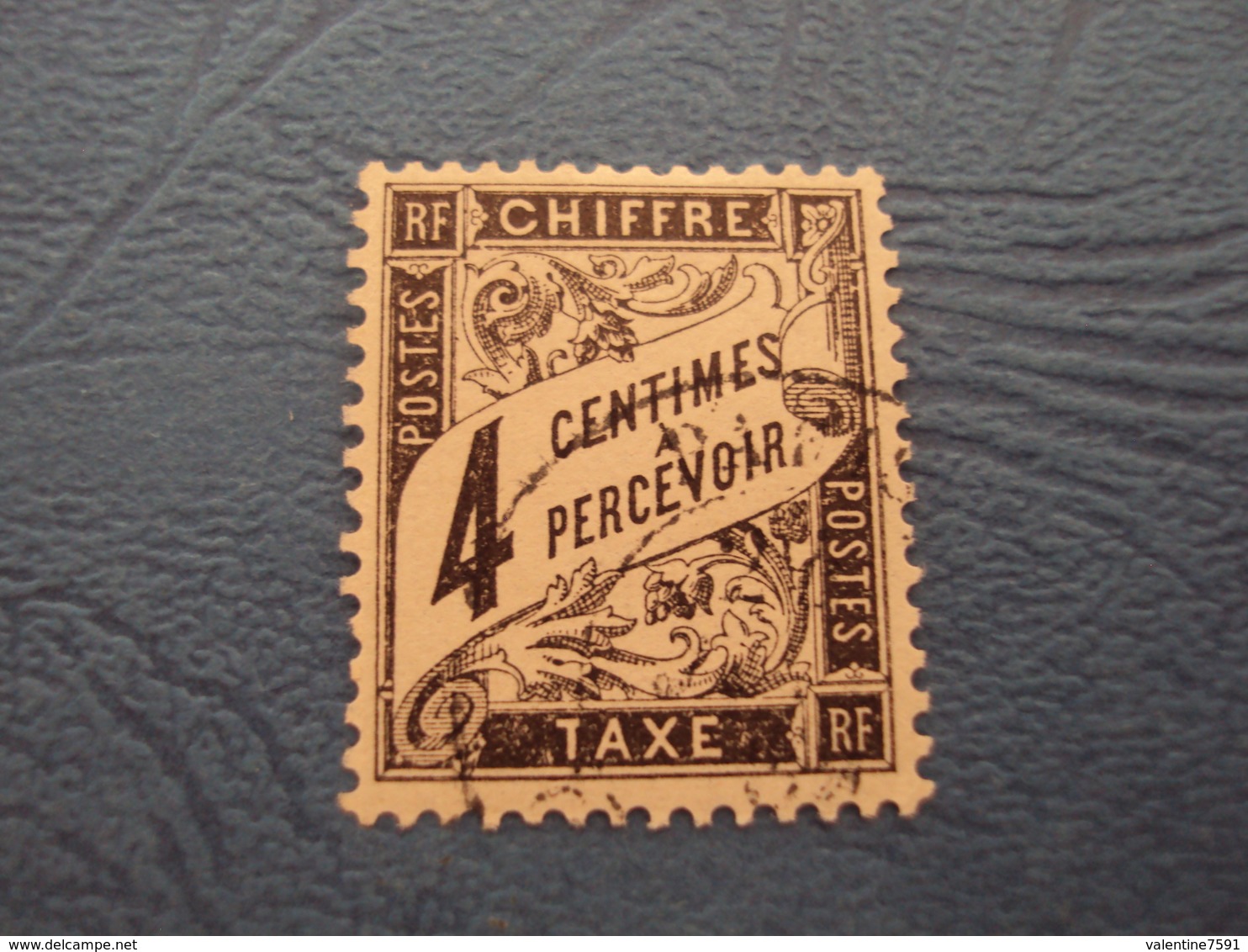 1881-TAXE, N°   13 , Oblitéré, "  4c    "    ++       Cote    45      Net     15 - 1859-1959 Oblitérés