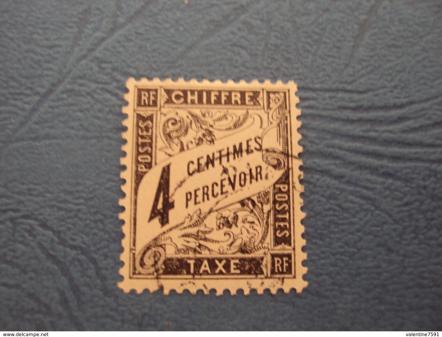 1881-TAXE, N°   13 , Oblitéré, "  4c    "    ++       Cote    45      Net     15 - 1859-1959 Oblitérés