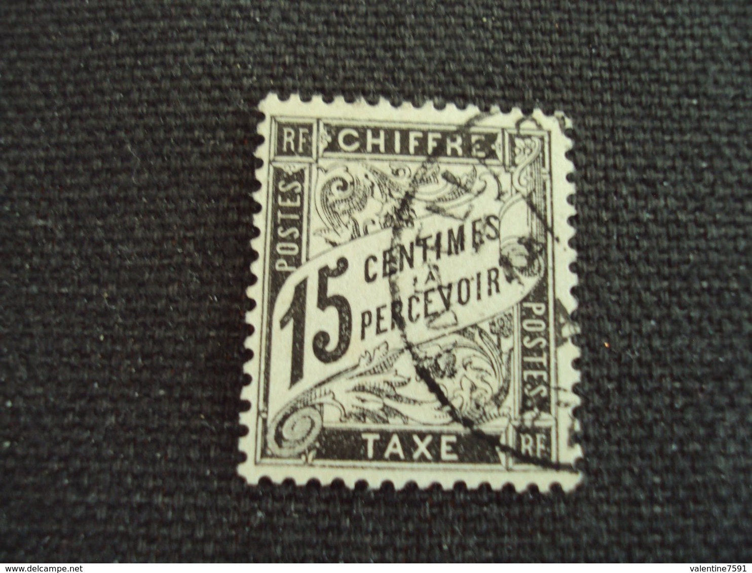 1881-TAXE, N°  16  , Oblitéré, "15 C      "           Cote     12     Net           3.96 Euros - 1859-1959 Oblitérés