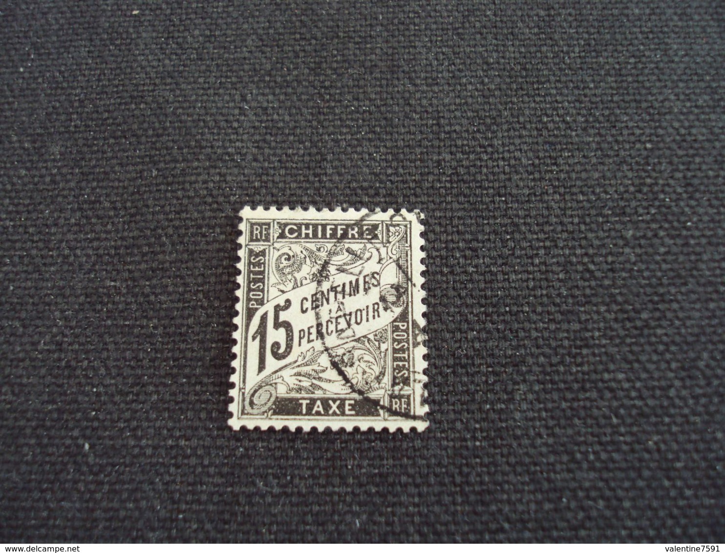 1881-TAXE, N°  16  , Oblitéré, "15 C      "           Cote     12     Net           3.96 Euros - 1859-1959 Oblitérés