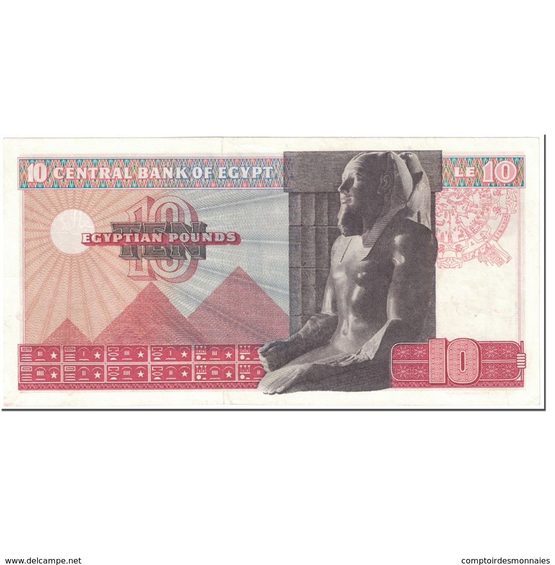 Billet, Égypte, 10 Pounds, 1969, Undated (1969), KM:46, SUP - Egypte