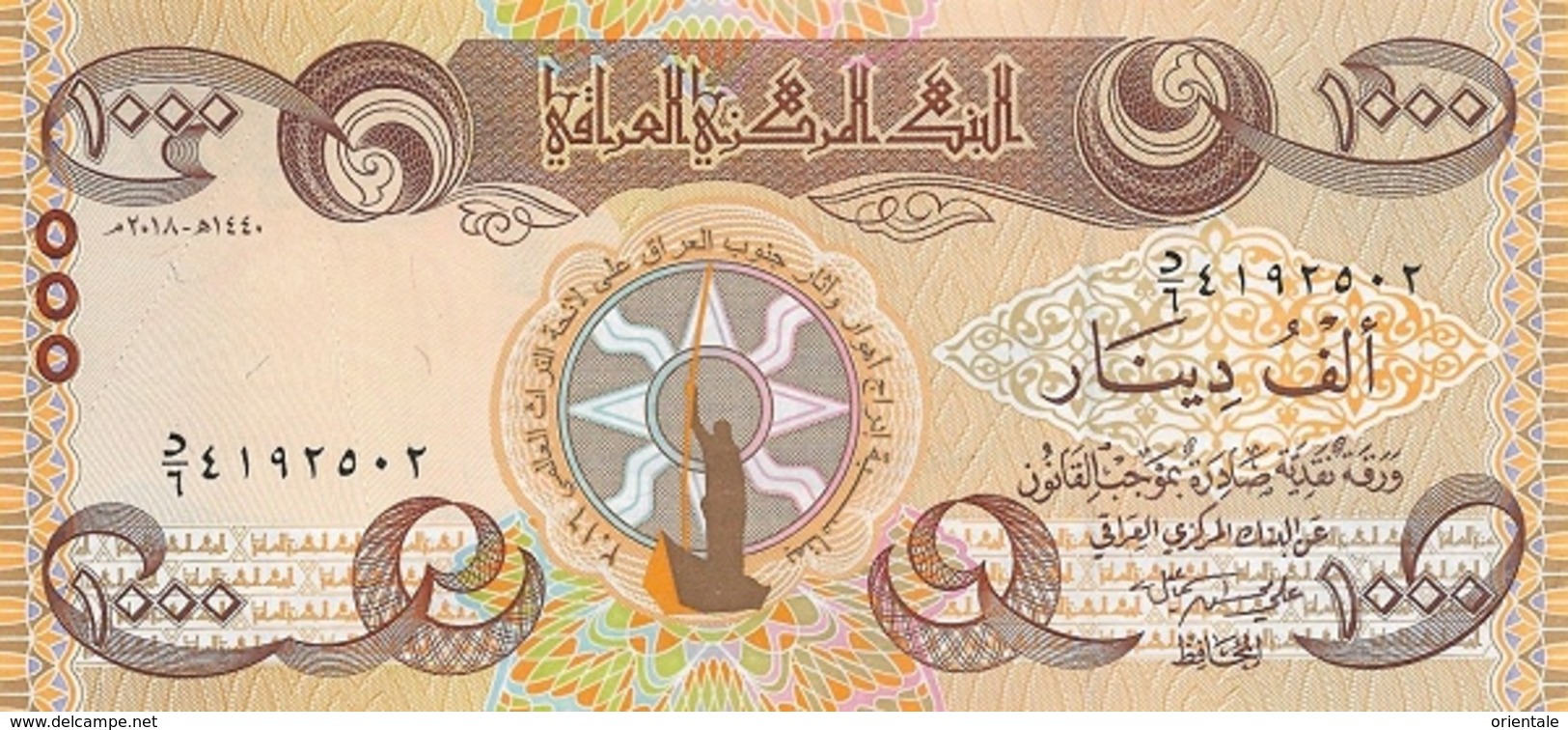 IRAQ P. NEW 1000 D 2018 UNC - Iraq