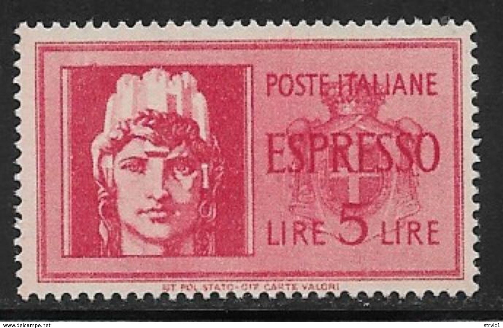 Italy, Scott # E18 MNH Special Delivery, 1945 - Express/pneumatic Mail