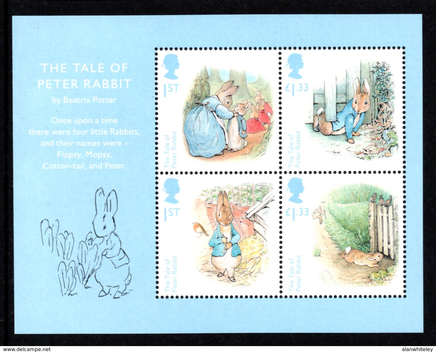 GREAT BRITAIN 2016 Beatrix Potter: Miniature Sheet UM/MNH - Blocchi & Foglietti