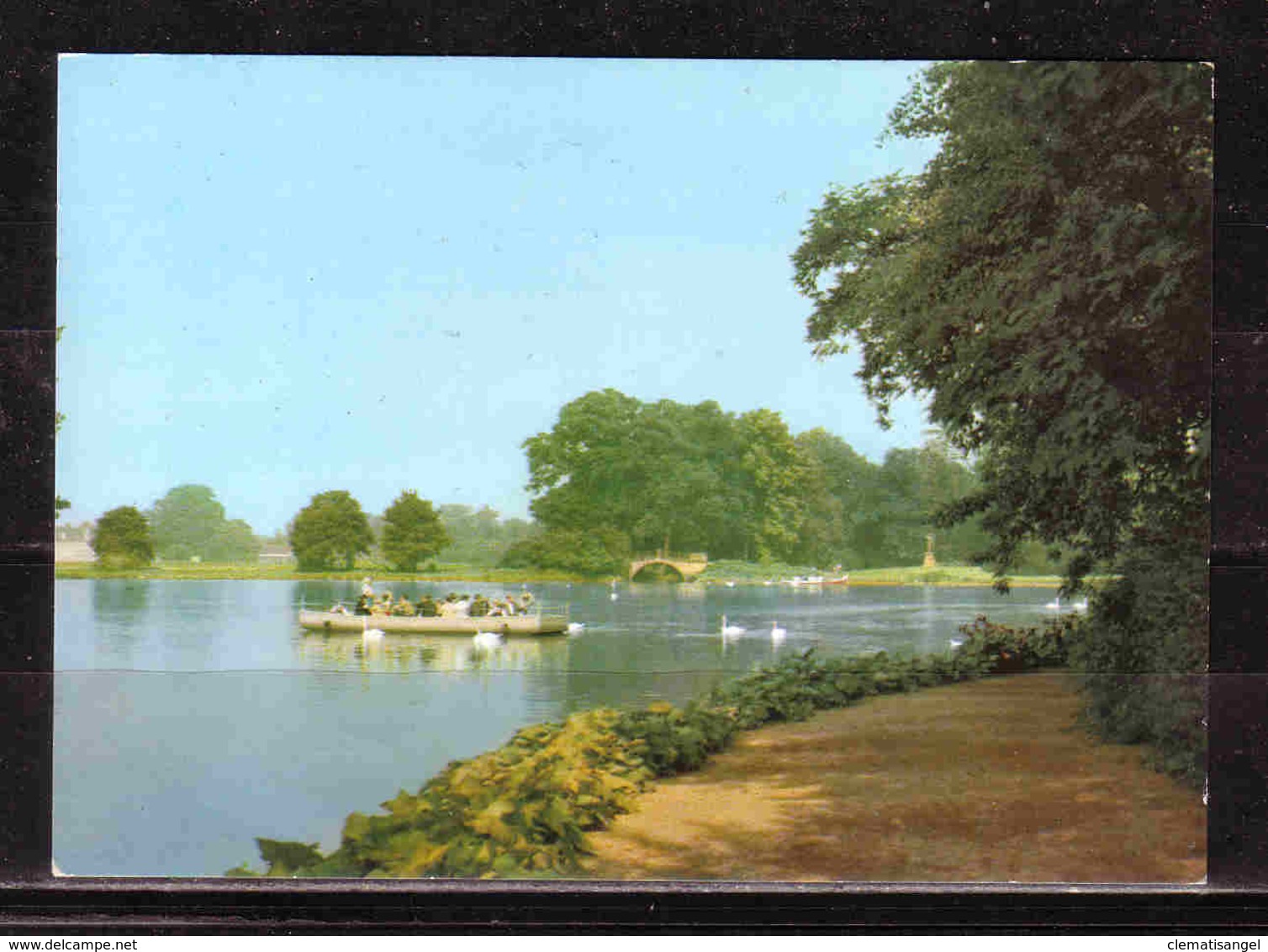 188a * WÖRLITZER LANDSCHAFTSPARK * DER GROSSE SEE MIT BLICK ZUM PALMENHAUS **!! - Woerlitz