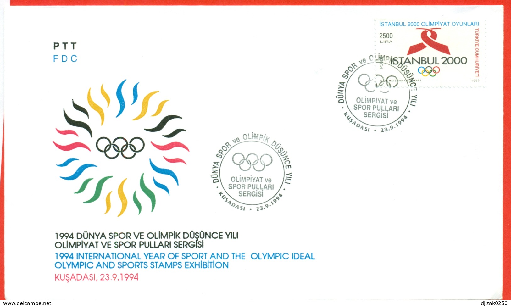 Olympic Games. Summer 2000.Sydney.Turkey 1993. FDC. - Zomer 2000: Sydney