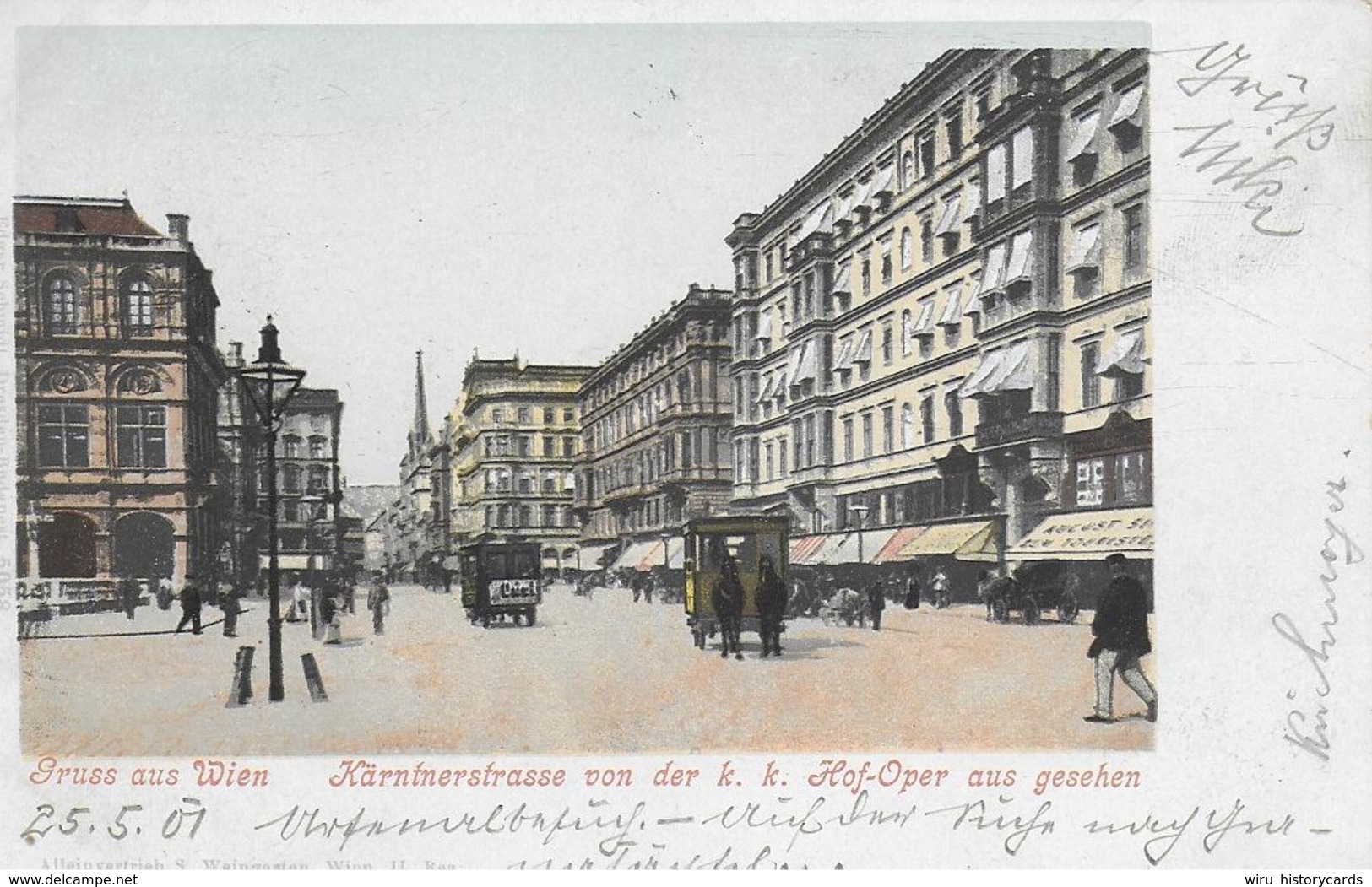 AK 0087  Wien - Kärntnerstrasse Von Der K. K. Hofoper Aus Gesehen / Verlag Weingarten Um 1901 - Wien Mitte