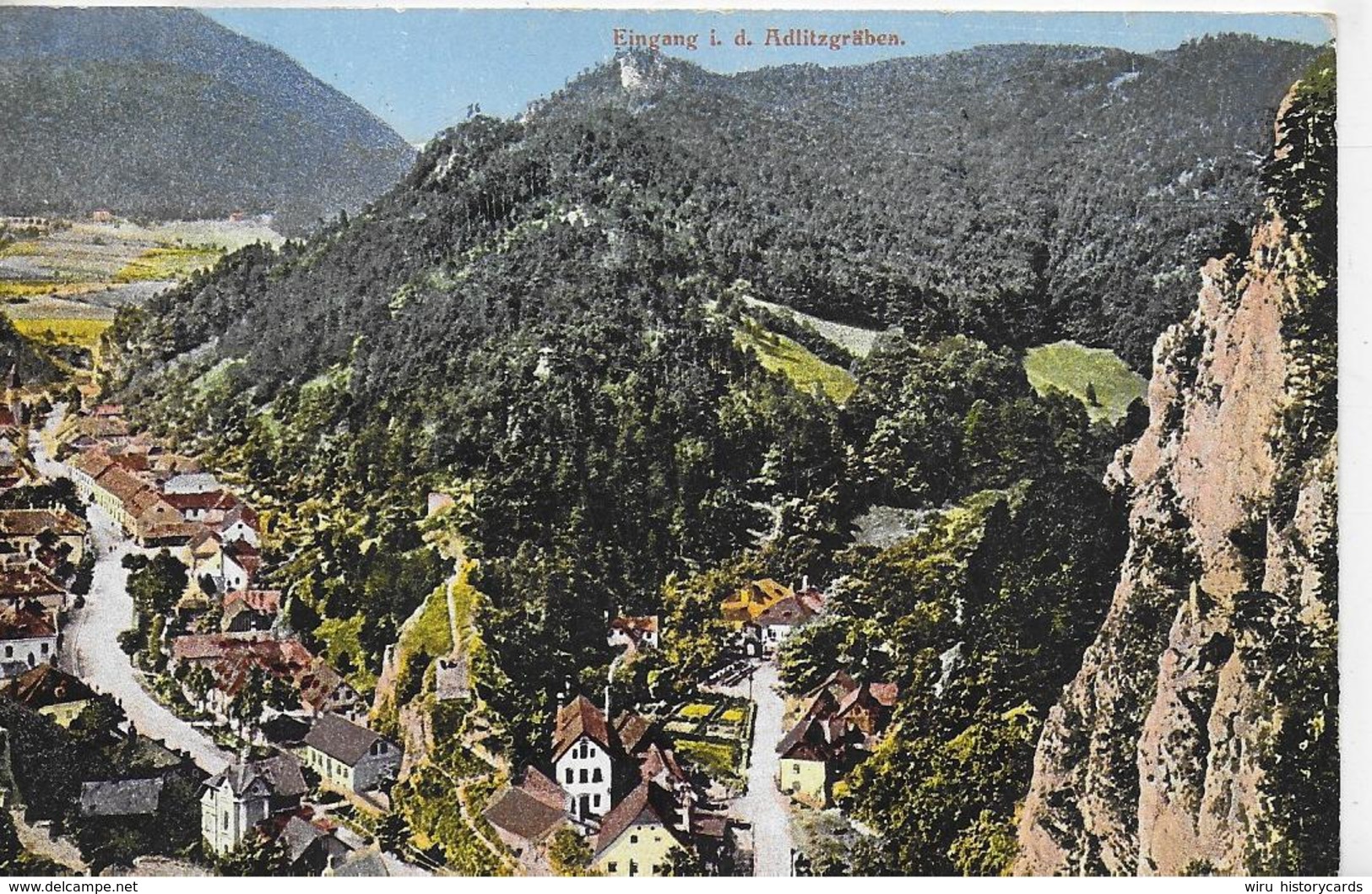 AK 0087  Semmering - Eingang In Die Adlitzgräben / Verlag Zimara & Sohn Um 1912 - Semmering