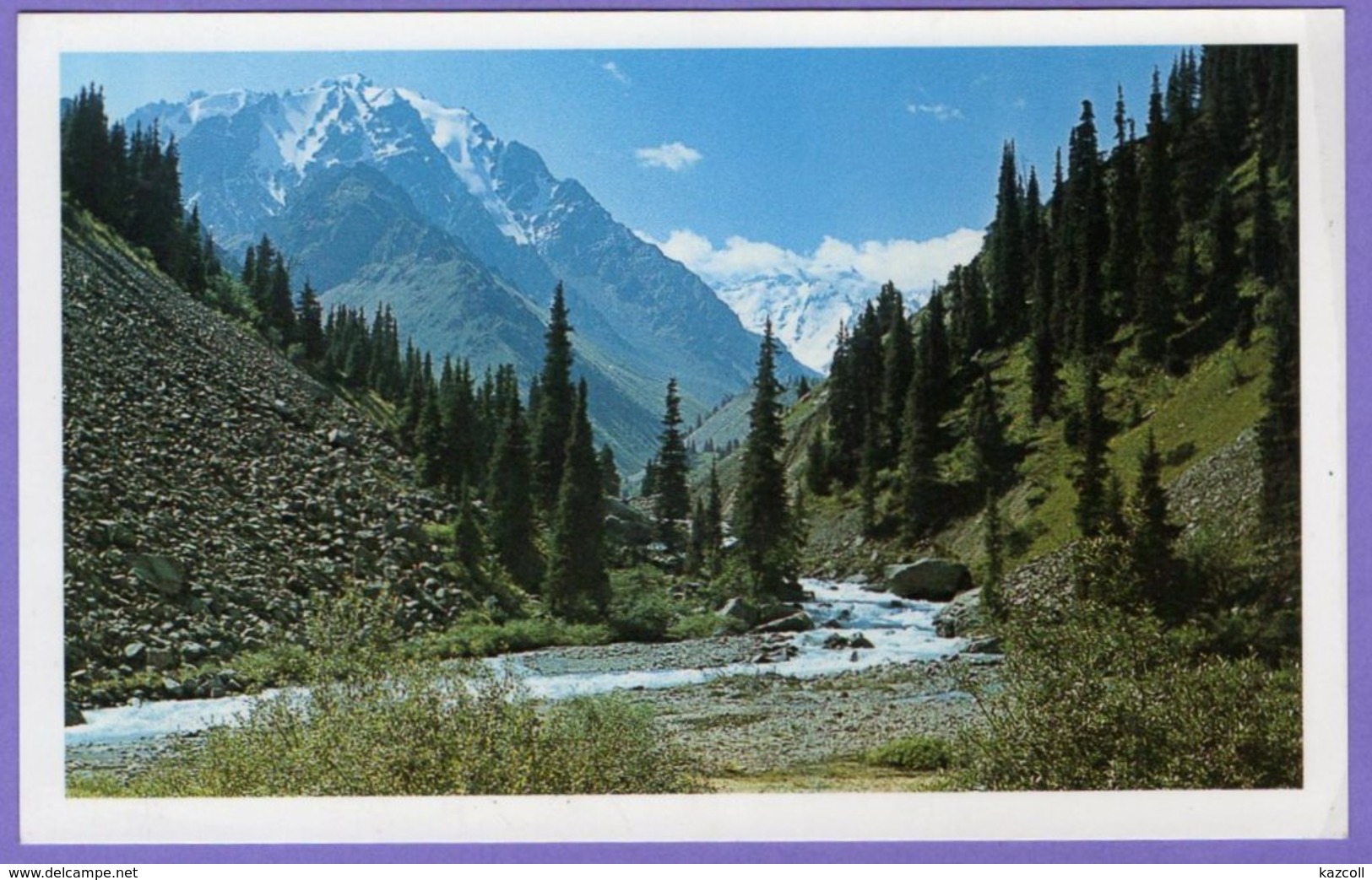 Kazakhstan. Postcards. Talgar River (006). The Mountains - Kazakhstan