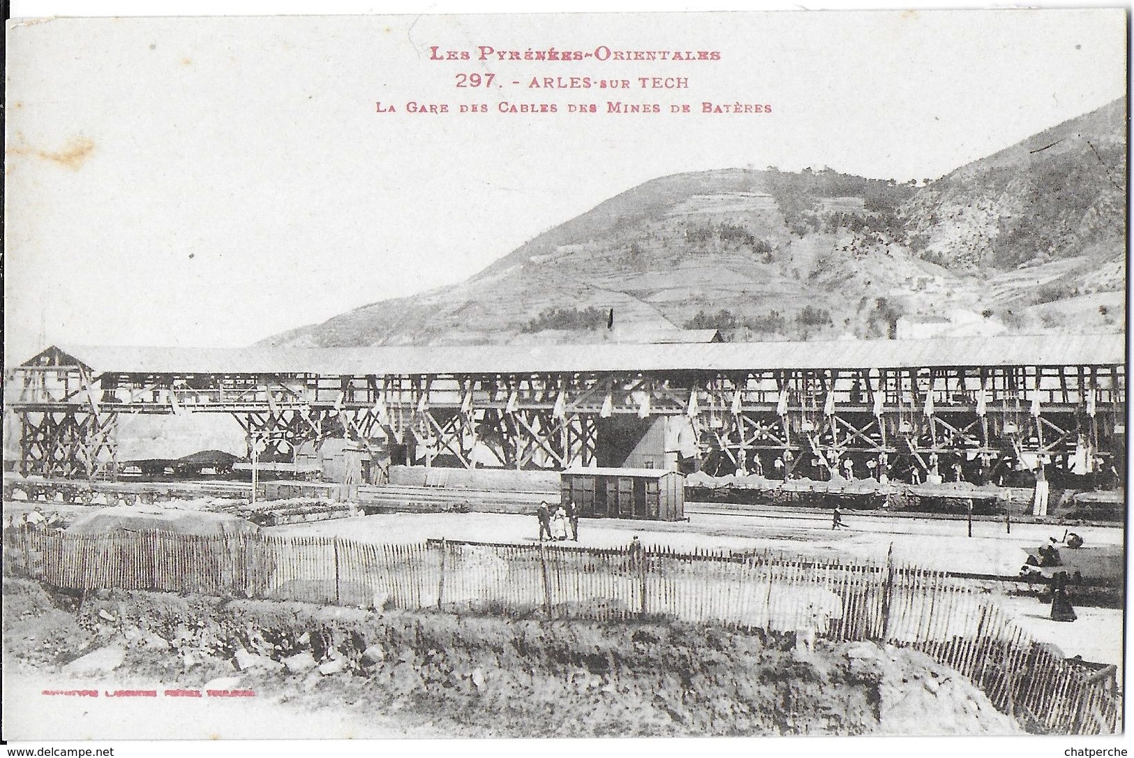 ARLES-SUR TUECH 66 PYRÉNÉES-ORIENTALES  297 LA GARE DES CÂBLES DES MINES DE BATERES - Autres & Non Classés