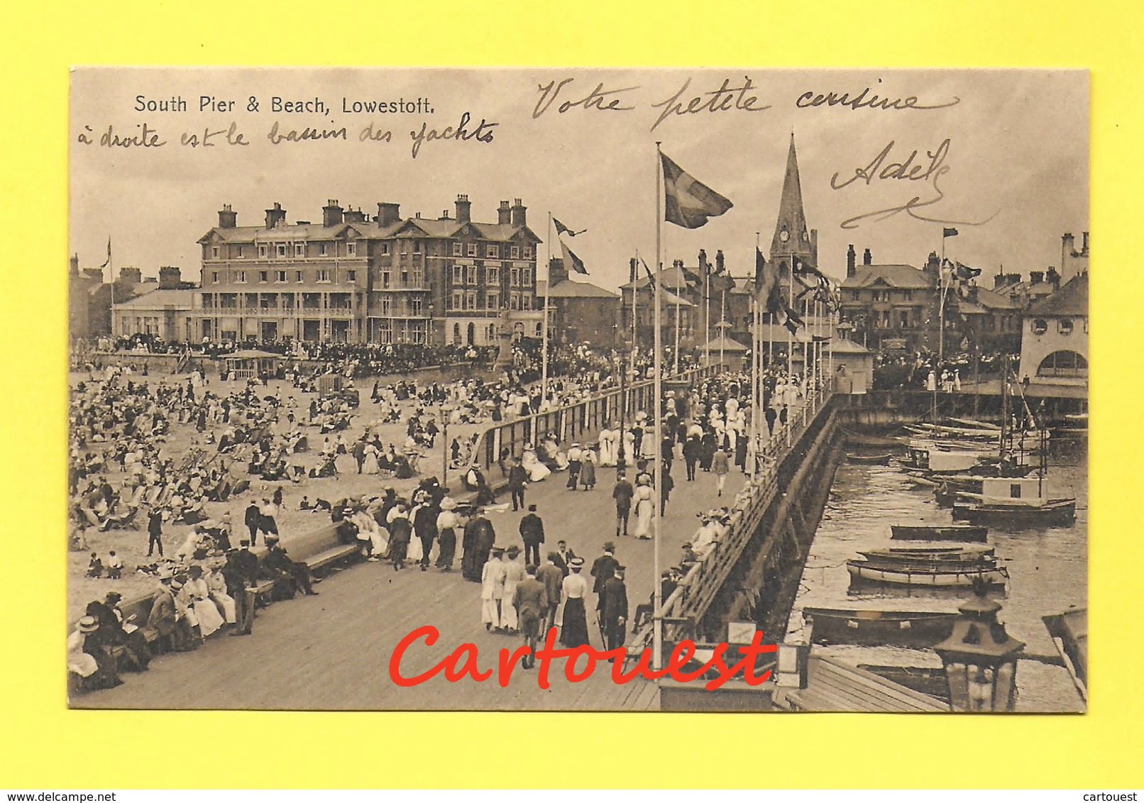 CPA Lowestoft South Pier & Beach  1913 - Lowestoft