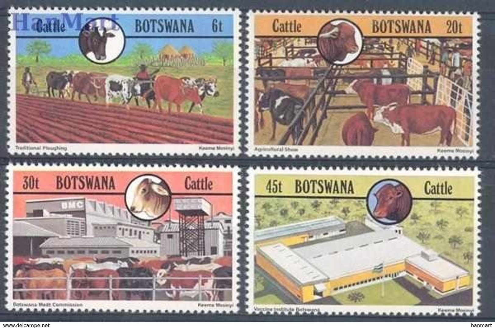 Botswana 1981 Mi 283-286 MNH ( ZS6 BTS283-286 ) - Agriculture