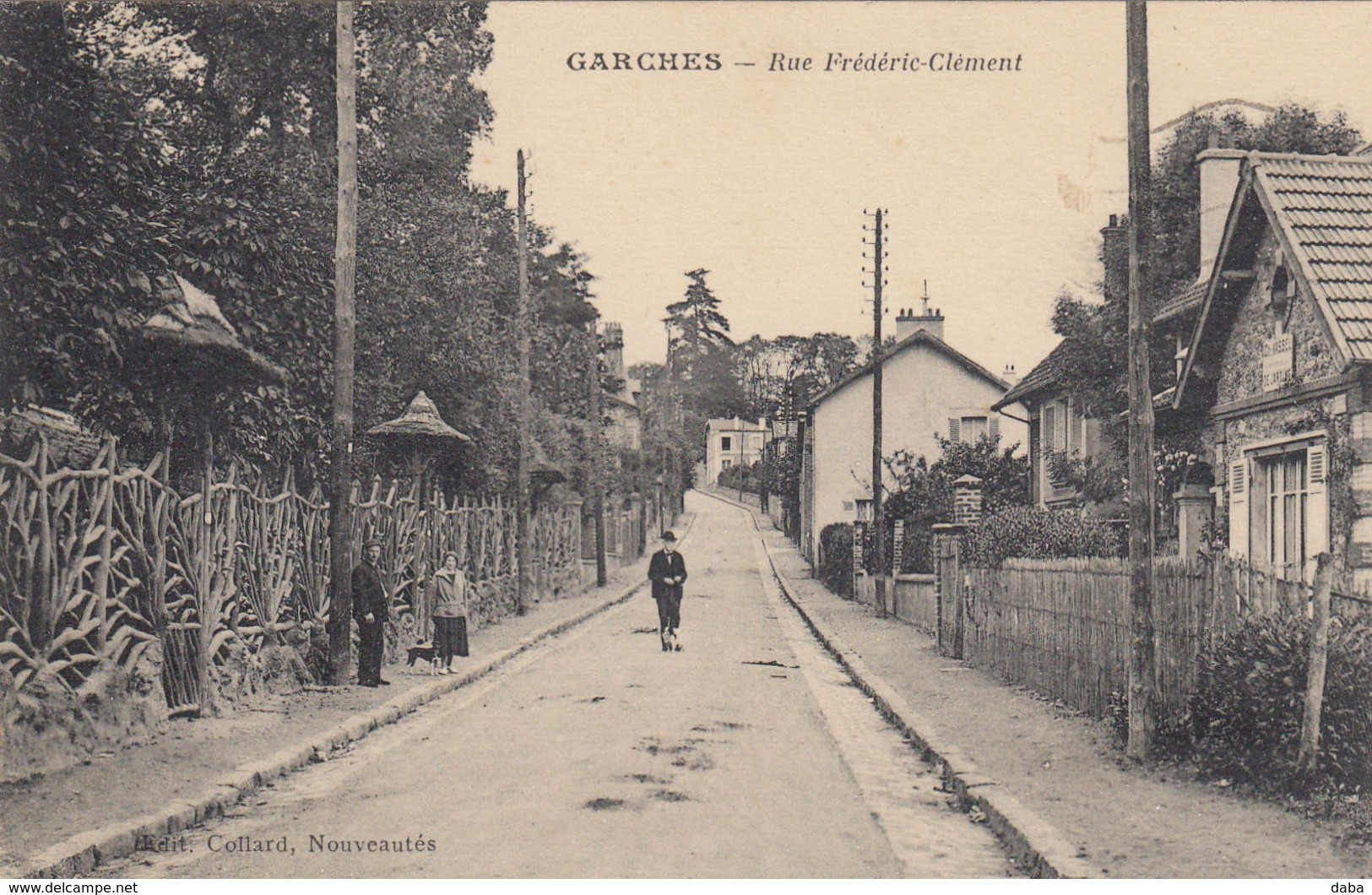 Garches.  Rue Frédéric-Clément. ( Carte Rare ) - Garches