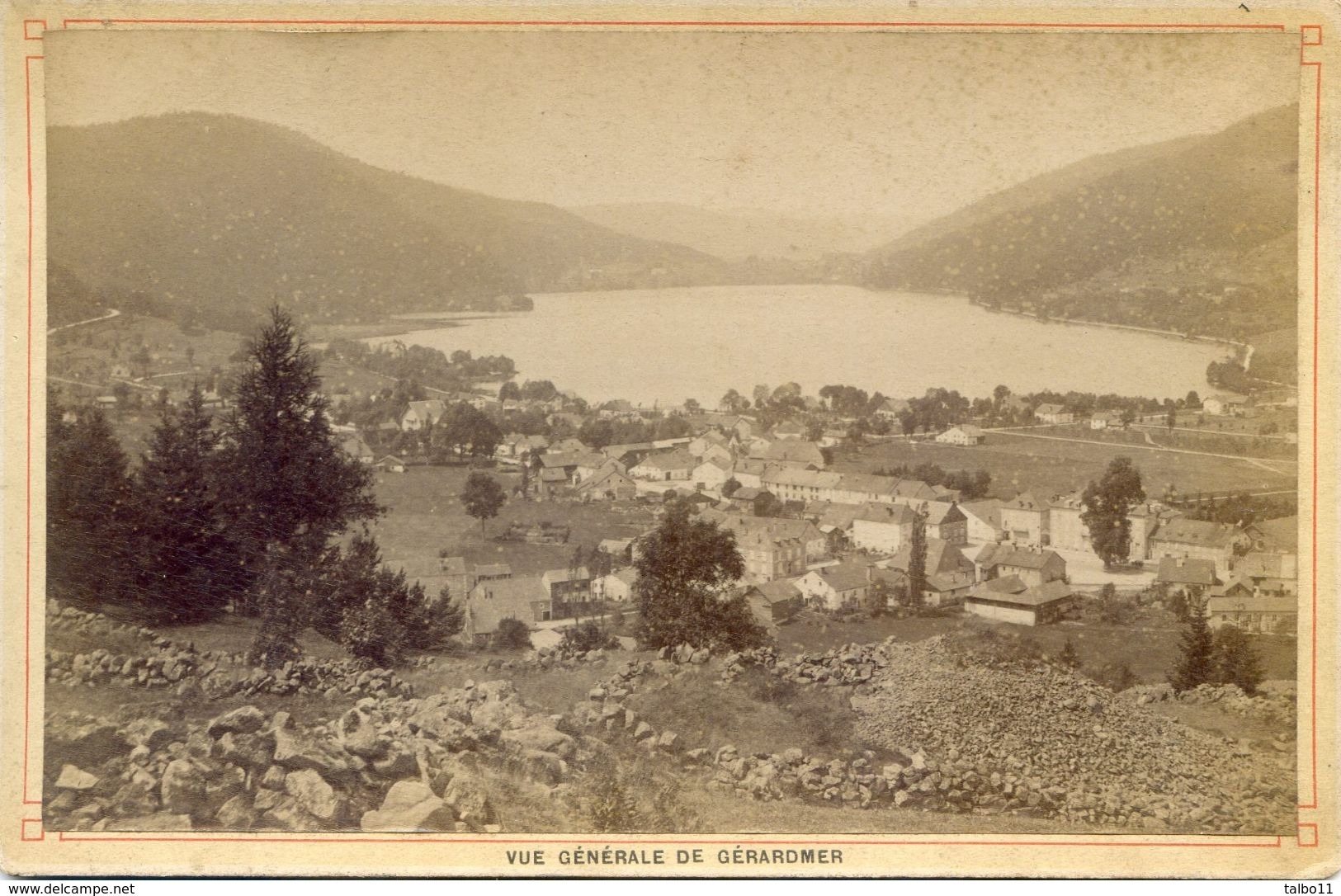 88 - Vue Generale De Gerardmer - Photo De Fin Du XIX Siècle - Photographe Victor Franck à Saint Dié - Lieux