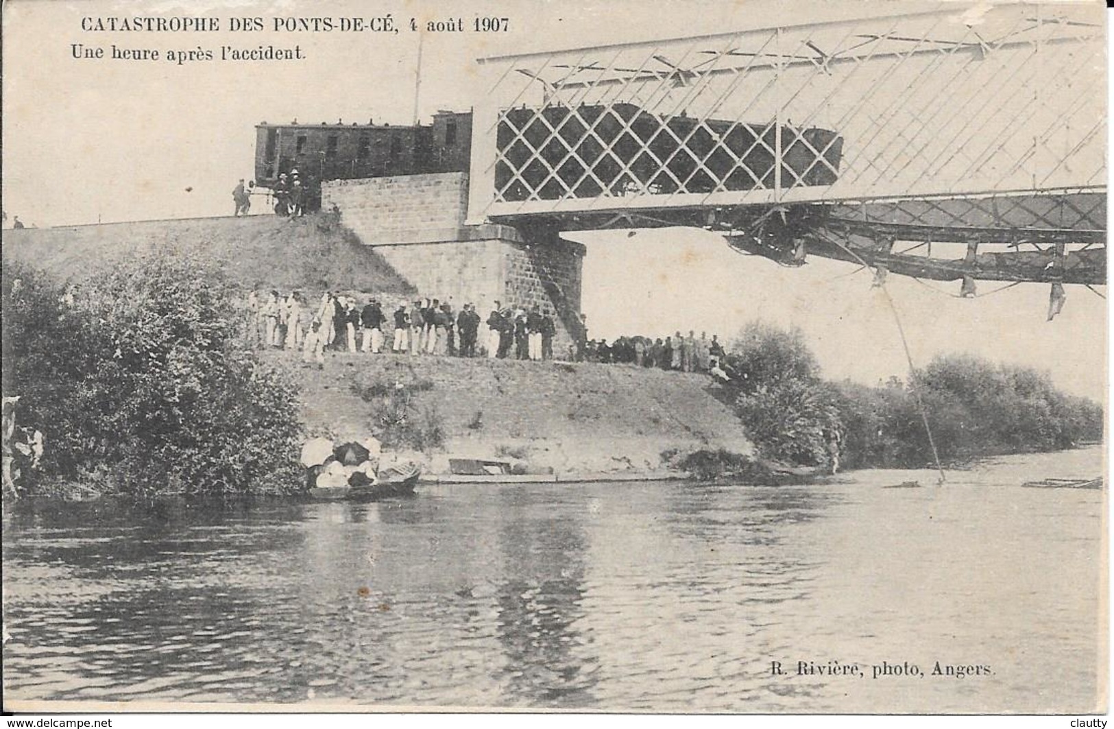 Cpa  49 Les Ponts De Cé , Catastrophe Ferroviaire Du  4 Août 1907 , Non écrite - Les Ponts De Ce