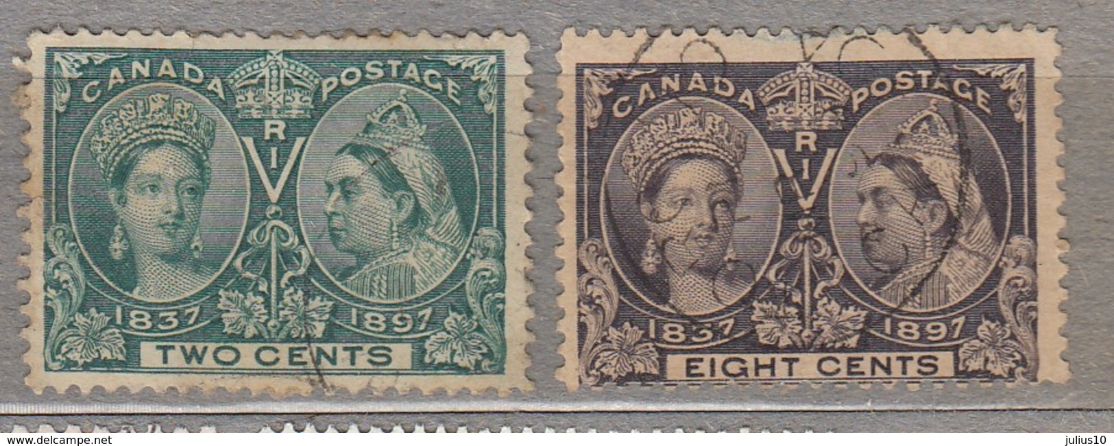 CANADA 1897 2 And 8 Cents Used (o) #23551 - Oblitérés