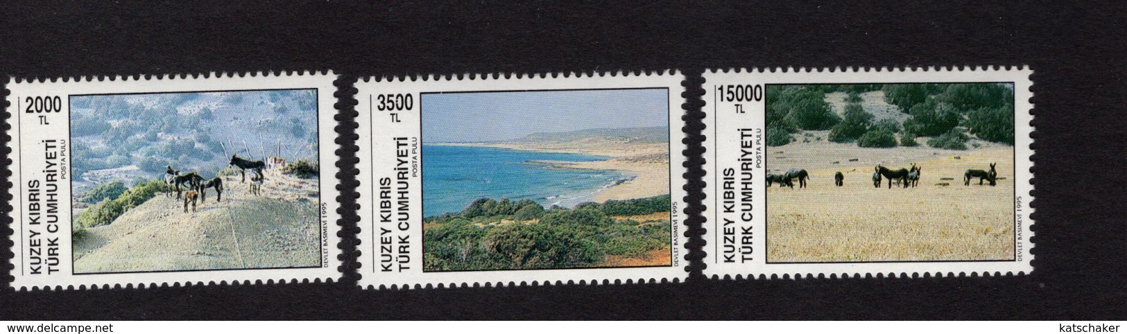 673017418 TURKISH CYPRUS 1994 POSTFRIS MINT NEVER HINGED POSTFRISCH EINWANDFREI SCOTT 382 384 EUROPEAN NATURE CONSERVATI - Neufs