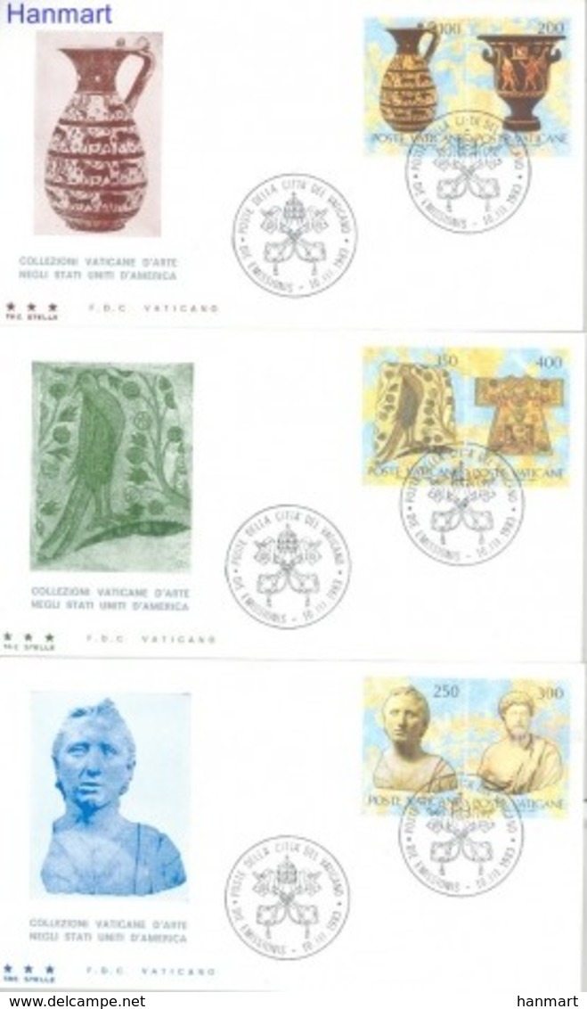 Vatican 1983 Mi 820-825 FDC ( FDC ZE2 VTC820-825 ) - Other & Unclassified