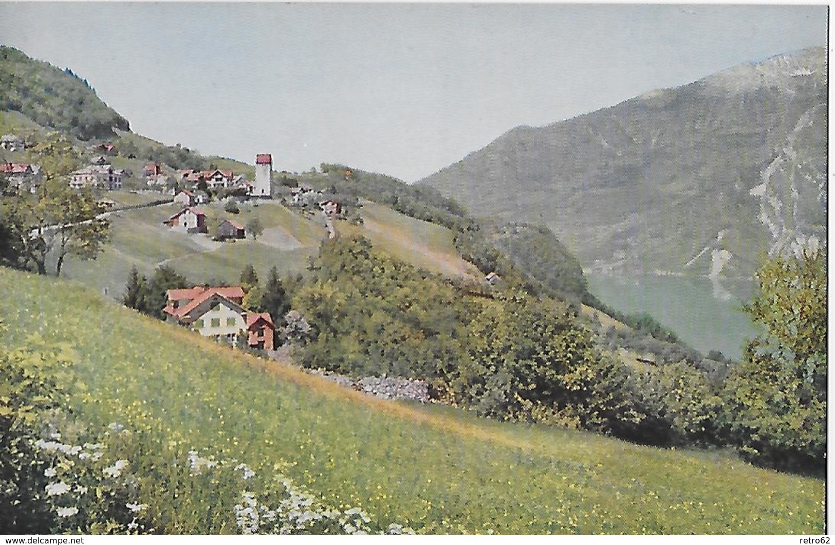 OBSTALDEN → Ein Kleines Dorf Oberhalb Des Walensee Ca.1950 - Obstalden