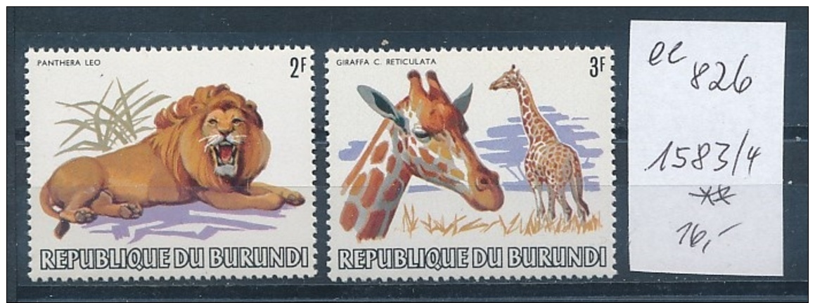 Burundi Nr. 1583-4    **    (ee826    ) Siehe Scan - Sonstige & Ohne Zuordnung