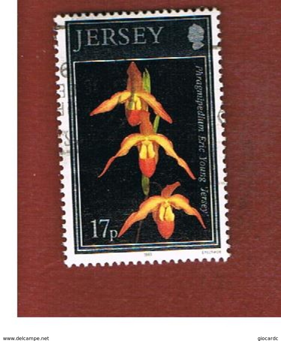 JERSEY  - SG 613  -   1993  ORCHIDS   -   USED - Jersey