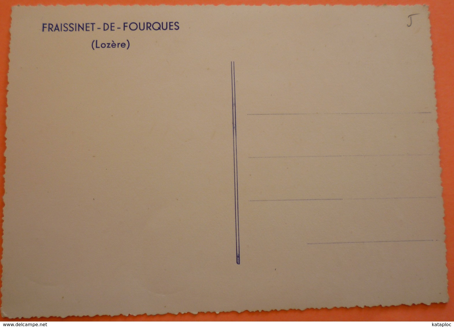 CARTE FRAISSINET DE FOURQUES - 48 - SCAN RECTO/VERSO - 4 - Autres & Non Classés