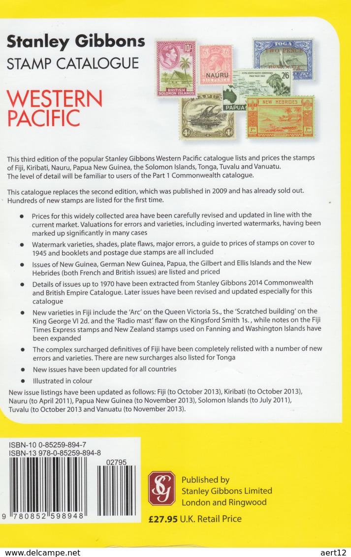 Stanley Gibbons Western Pacific Stamp Catalogue 3rd Edition 2014 - Autres & Non Classés