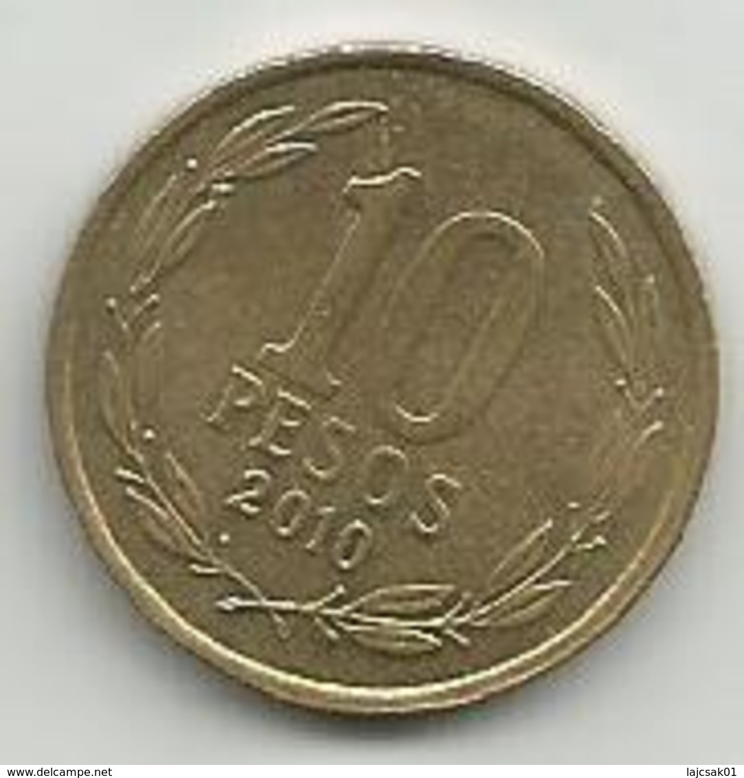 Chile  10 Pesos 2010. - Chili